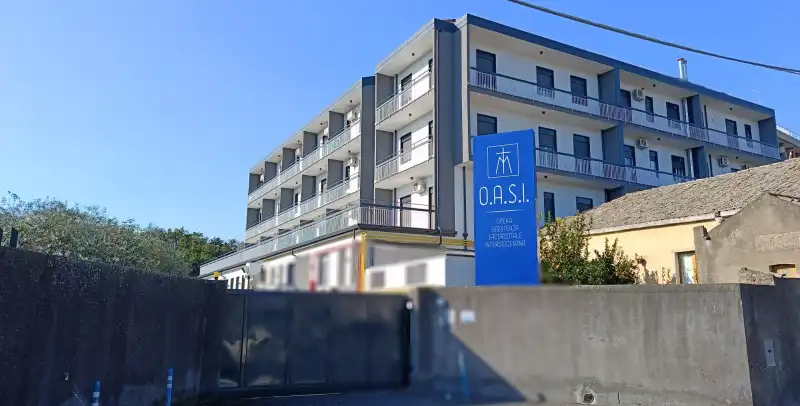 La sede dell'oasi, un moderno palazzo
